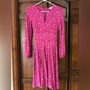 Pink Patterned Boden Dress